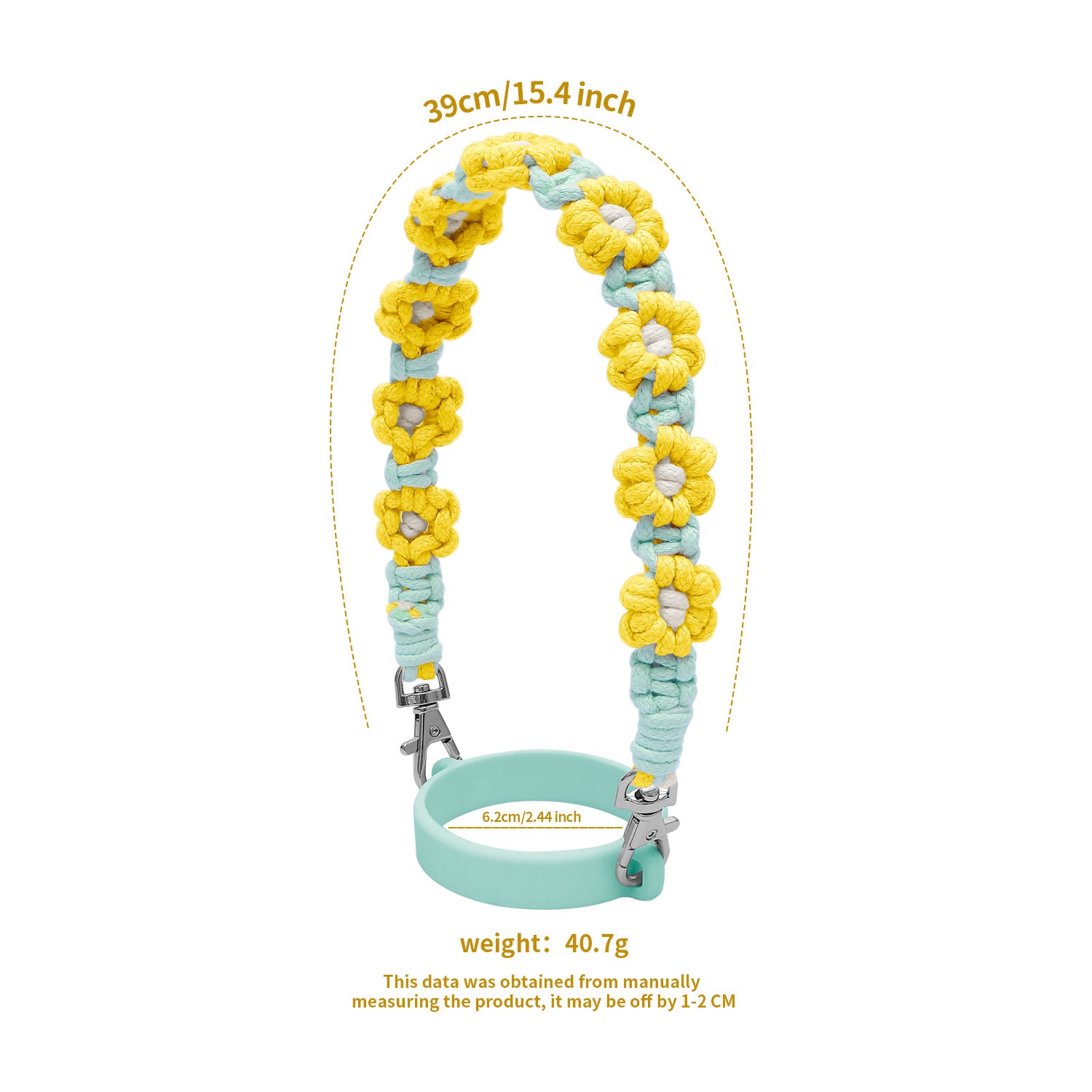 Wholesale Bohemian Pendant Daisy Cute Flower Water Cup Accessories